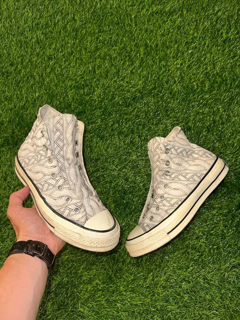 Converse Chuck 70 Hi Runway Cable Egret Sneakers 568674C